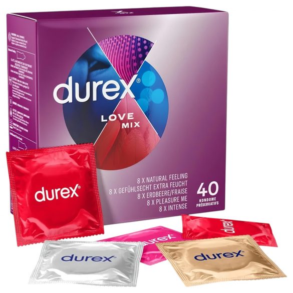 Durex Love Mix - Kondompaket (40 Stk.)