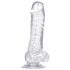 You2Toys Crystal Clear Dong with Suction base - gelové realistické dildo