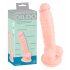 Medical Silicone Dildo - dildo z lékařského silikonu (18 cm) - tělová barva