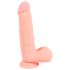 Medical Silicone Dildo - rovné dildo z lékařského silikonu (20 cm) - tělová barva