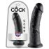 King Cock 8 Dildo (20 cm) - Schwarz