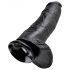 King Cock 12 Riesendildo (30 cm) - Schwarz