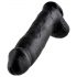 King Cock 12 Riesendildo (30 cm) - Schwarz