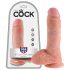 King Cock 8" Dildo (20 cm) - Naturfarbe