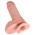 King Cock 8" Dildo (20 cm) - Naturfarbe