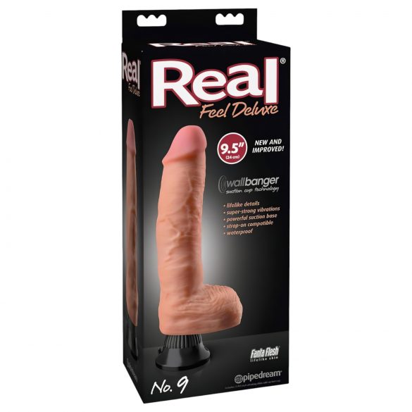 Real Feel Deluxe No.9 - vibrátor na varlata (přírodní)