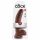 King Cock 9 - Haftfuß Dildo mit Hoden (23cm) - Braun