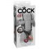 King Cock Strap-on 10 - duté dildo s popruhem (25 cm)