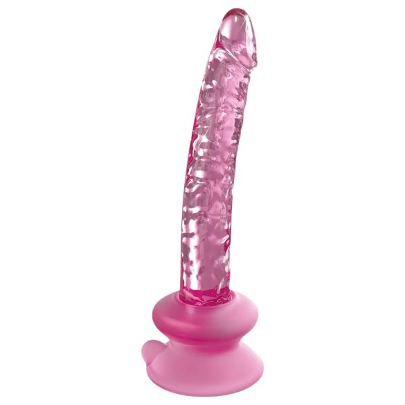 Icicles No. 86 - skleněné dildo ve tvaru penisu (růžové)