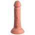 King Cock Elite 6 - připínací, realistické dildo (15 cm) - přírodní