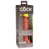 King Cock Elite 6 - realistischer Saugnapf-Dildo (15 cm) - dunkel