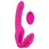 Strepless Strap-On - rosa Vibrator zum Anlegen