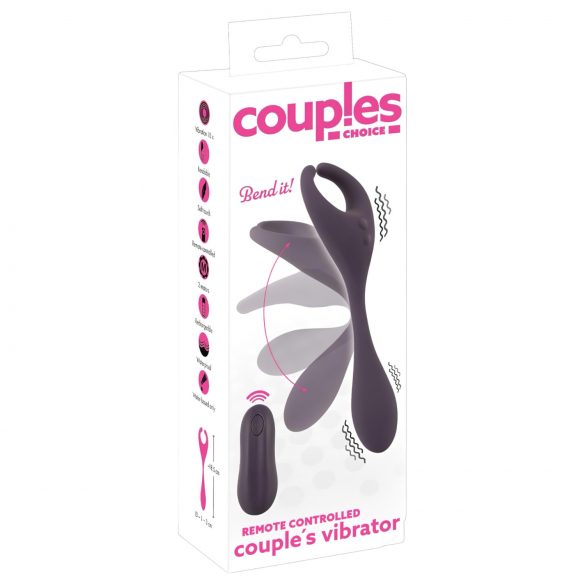 Couples Choice - Lila, wiederaufladbarer, 2-Motoren Vibrator mit Fernbedienung