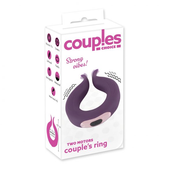 Couples Choice - Akku Penisring mit Doppelvibration (lila)