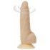 Naked Addiction Rotating 7 - akumulátorový, rotační vibrátor (18 cm) - přírodní