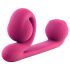 Snail Vibe Duo - Wiederaufladbarer 3in1 Stimulationsvibrator (rosa) 