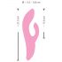 SMILE Nodding - Akkus Klitorisvibrator mit nickendem Arm (Pink)