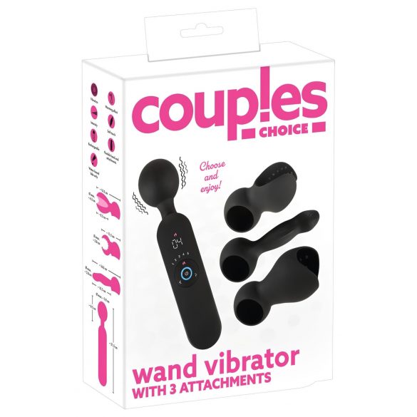 Couples Choice - Akku Vibrator mit Wärmefunktion (schwarz)