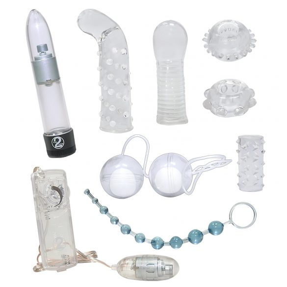 Kristallklar - Vibrator-Set (9-teilig)