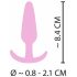 Cuties Mini Buttplug - Silikon, Pink, 2,1cm