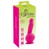 SMILE Powerful - Akkubetriebener Vibrator mit 2 Motoren und Saugnapf (Pink)