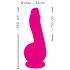 SMILE Powerful - Akkubetriebener Vibrator mit 2 Motoren und Saugnapf (Pink)