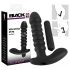 Black Velvet gerippter Vibrator - mittel (schwarz)