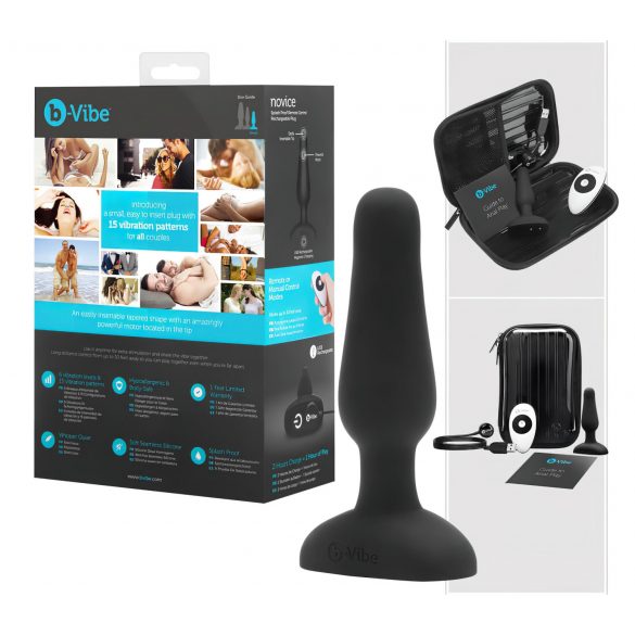 b-Vibe Novice - Einsteiger Anal-Vibrator (schwarz)