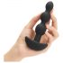 b-Vibe - Dreifach-Perlen Anal-Vibrator, schwarz, aufladbar