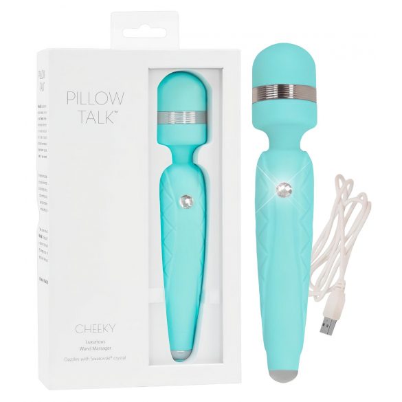 Pillow Talk Cheeky Wand - Akku Massage Vibrator (Türkis)