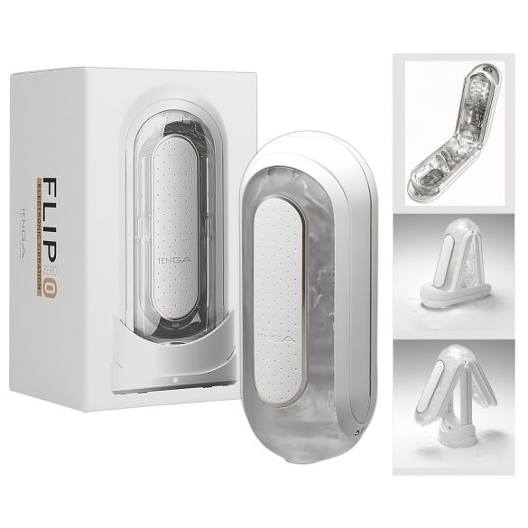 TENGA Flip Zero - vibrierender Masturbator (weiß)