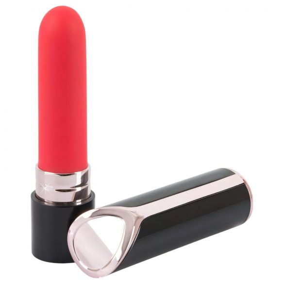 You2Toys - Akku-Lippenstiftvibrator (rot-schwarz)