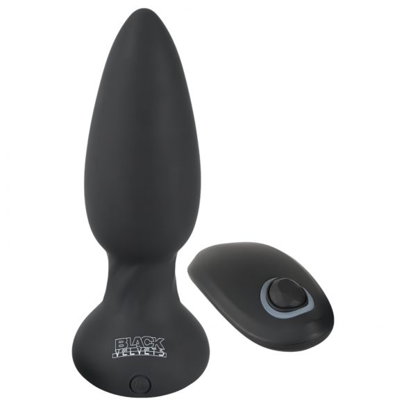 Black Velvet - Perlen Analvibrator (schwarz)