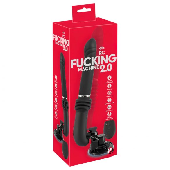 You2Toys RC Fucking Machine 2.0 - dobíjecí tlačný vibrátor (černý)