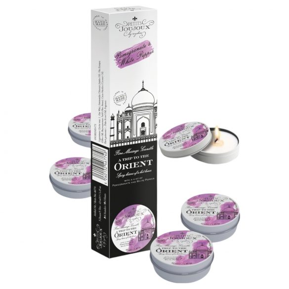 Petits Joujoux - Massagekerzen Granatapfel&Weißer Pfeffer (5x43ml)