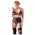 Cottelli Plus Size - Spitzen Dessous Set (schwarz)