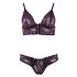 Cottelli - Blumiger Spitzen-BH-Set (Lila)