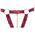 Cottelli - Offenes BH-Set mit Metallringen (Rot) - M/L