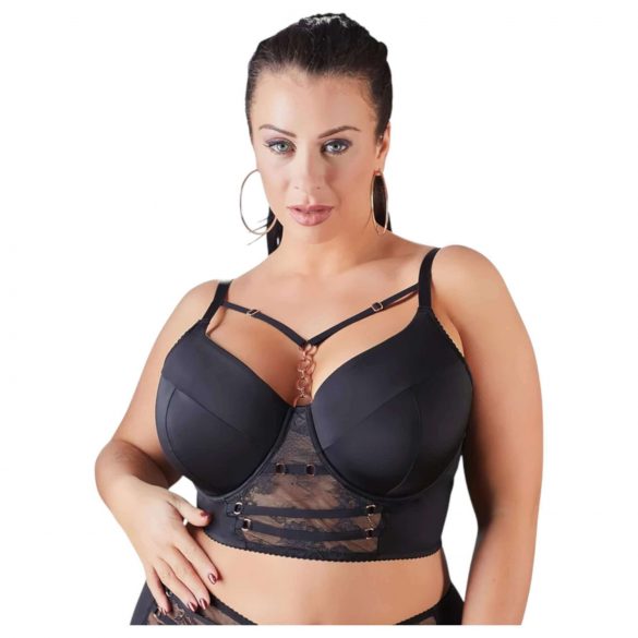 / Cottelli Plus Size - Bügel-BH mit Spitze (schwarz) - 90D