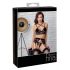 Abierta Fina - Spitzen-Dessous-Set (schwarz)