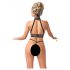 Abierta Fina - Kette-Harness Wäsche-Set (schwarz) - M