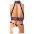 Abierta Fina - Kette-Harness Wäsche-Set (schwarz) - L