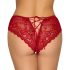 Cottelli - Offene Spitzen-Slip (Rot)