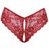 Cottelli - Offene Spitzen-Slip (Rot)