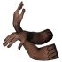 Cottelli Collection - Lange Netz-Handschuhe, gemustert - Schwarz (S-L)