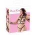 Bad Kitty - Nieten-Harness-Set mit Handschellen (schwarz) - L/XL