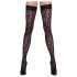 Cottelli Legwear - Schwarze Leoparden-Overknees