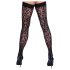 Cottelli Legwear - Schwarze Leoparden-Overknees