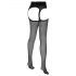 Cottelli - Sexstrumpfhose mit Spitzenbund (schwarz) - 3