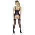 Abierta Fina - Hebe-Top mit Strumpfhalter (Schwarz) - M